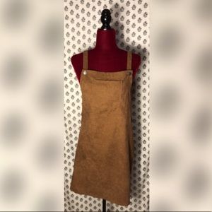 Brown Corduroy Overall with Bib Pocket